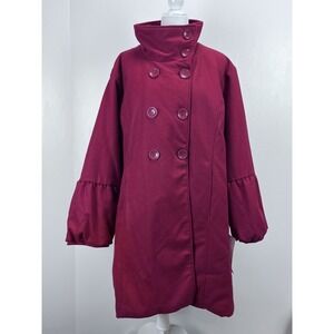Womens Excelled Brand Wool Blend Coat Jacket Sz 3X Plus NWT Quilted Lining